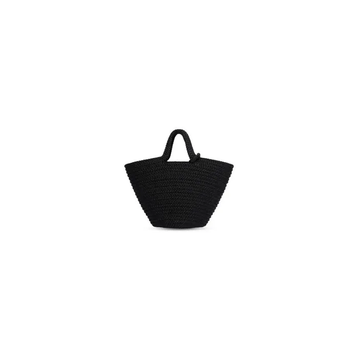 Women Tote Bags Balenciaga Ibiza Small Basket With Strap In Black