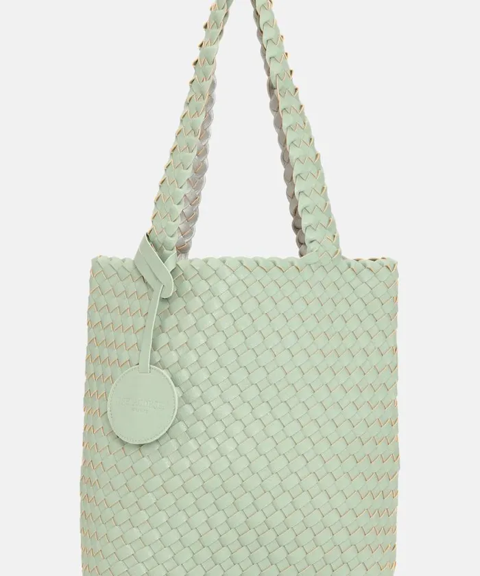 Women Tote Bags Mini Ilse Jacobsen Tote Bag Mini 8211 Bleached Silver