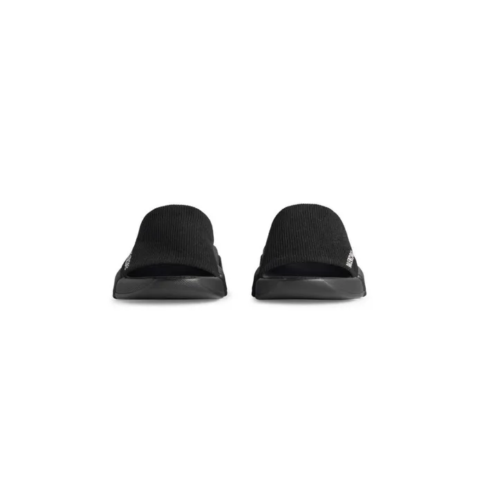 Women Trainers Balenciaga Speed 20 Recycled Knit Slide Sandal In Black