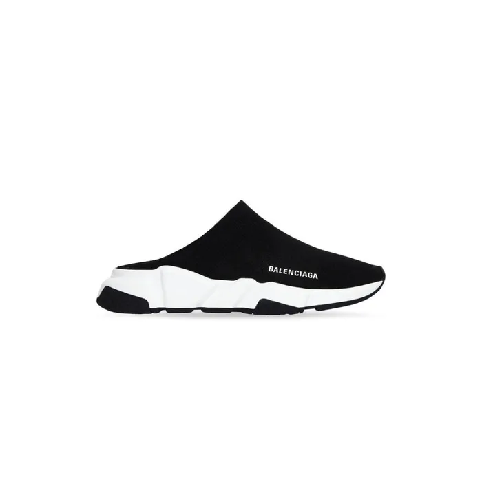Women Trainers Balenciaga Speed Recycled Knit Mule In Black