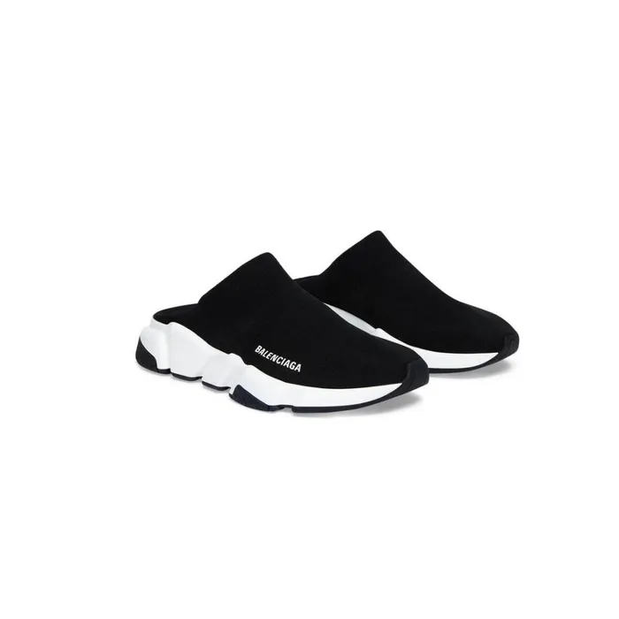 Women Trainers Balenciaga Speed Recycled Knit Mule In Black