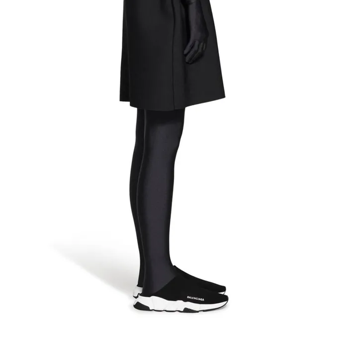 Women Trainers Balenciaga Speed Recycled Knit Mule In Black