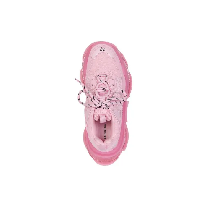 Women Trainers Balenciaga Triple S Clear Sole Trainers In Pink