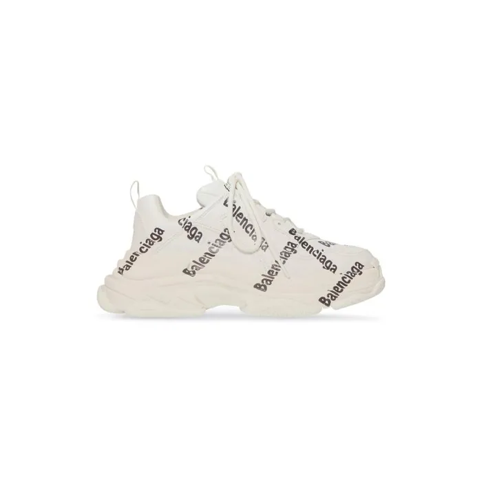 Women Trainers Balenciaga Triple S Logotype Trainers In White