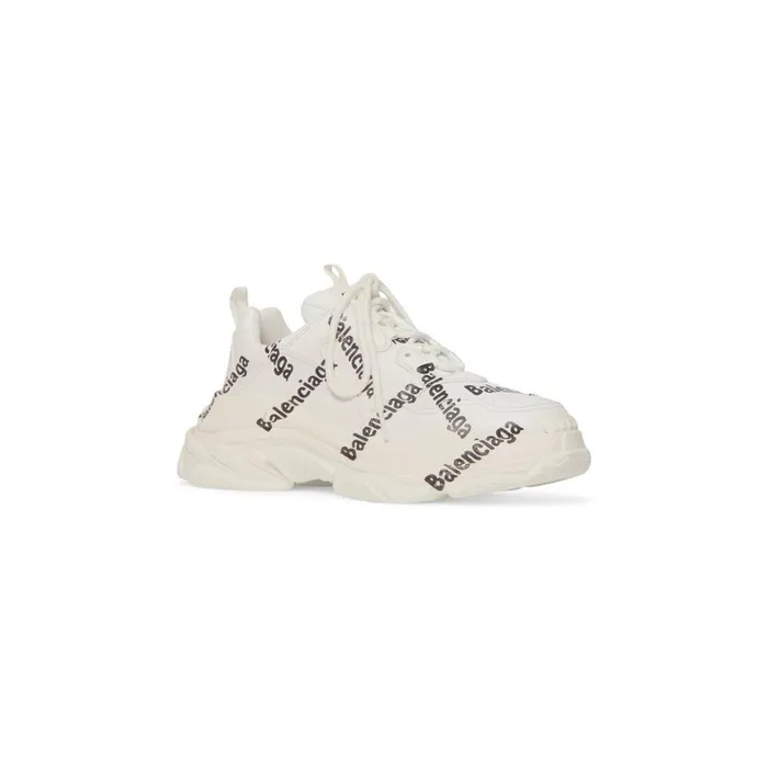 Women Trainers Balenciaga Triple S Logotype Trainers In White