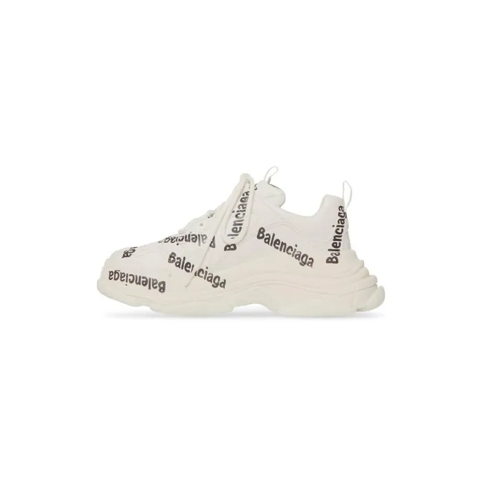 Women Trainers Balenciaga Triple S Logotype Trainers In White