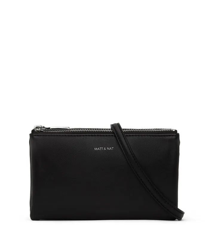 Women Triplet Vegan Crossbody Bag 8211 Loom Blackr Matt and Nat Crossbody