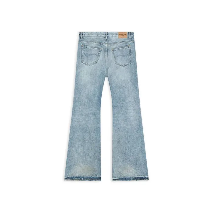 Women Trousers Balenciaga Flared Trousers In Blue