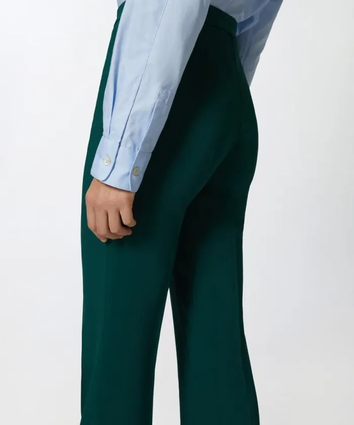 Women Trousers Pinko Highwaist Trousers In Technical Cady Dark Bottle Green Women Trousers Pinko Highwaist Trousers In Technical Cady Dark Bottle Green