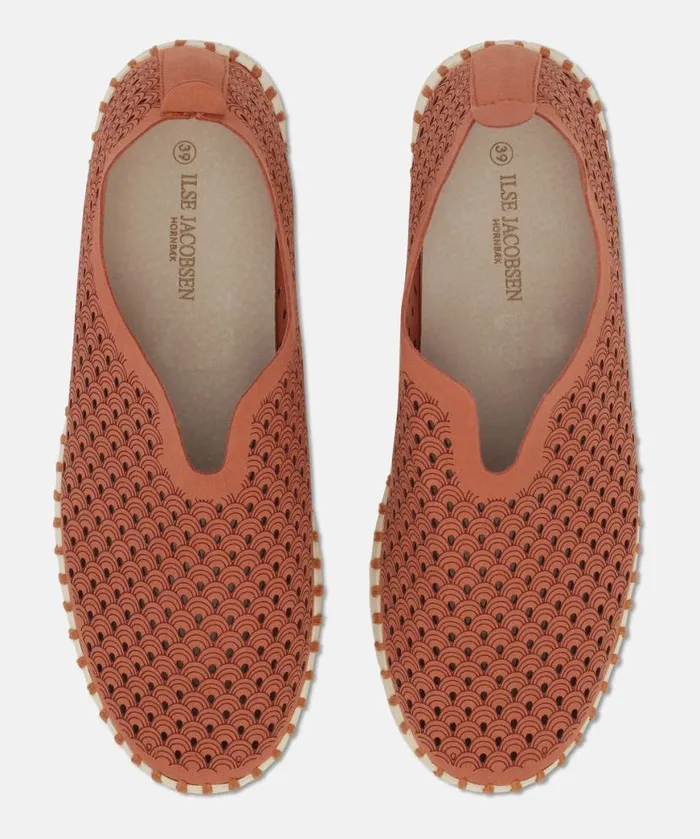 Women Tulip Flats Ilse Jacobsen Flats 8211 Light Brick