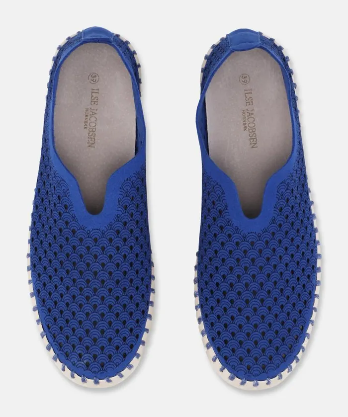 Women Tulip Flats Ilse Jacobsen Tulip SlipIn 8211 Blue Web Women Tulip Flats Ilse Jacobsen Tulip SlipIn 8211 Blue Web