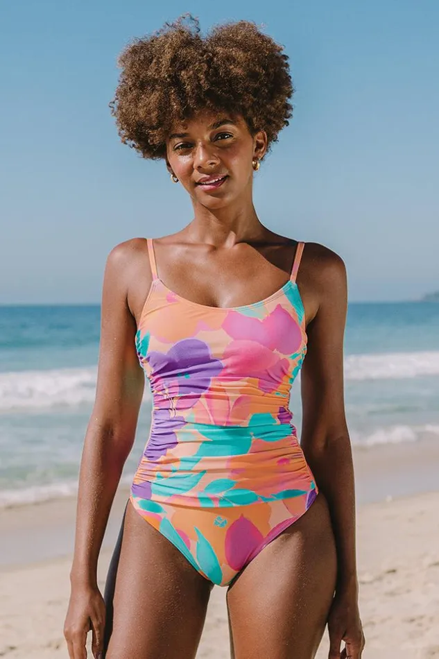 Women Tummy Control Swimsuits Cupshe Lush Garden Round Neck Shirred Front One Piece Swimsuit Multicolor Women Tummy Control Swimsuits Cupshe Lush Garden Round Neck Shirred Front One Piece Swimsuit Multicolor