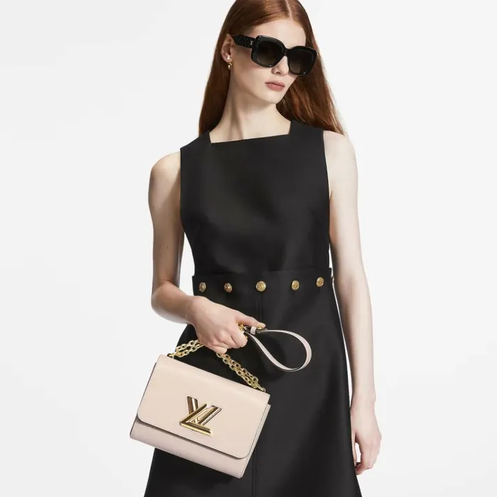 Women Twist Bag Louis Vuitton Louis Vuitton Quartz White M21116 Twist MM 8211 Louis Vuitton Handbag Store