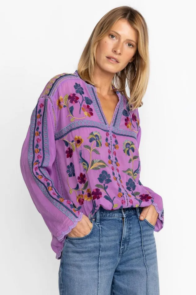 Women VANESSA BLOUSE Pansy Johnny Was Tops