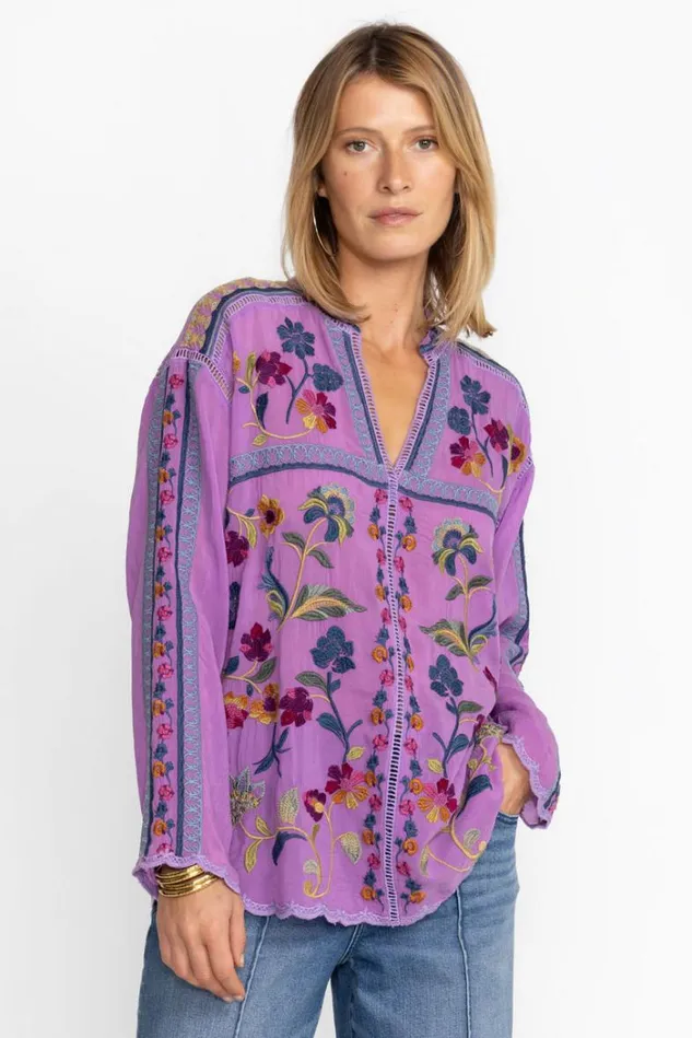 Women VANESSA BLOUSE Pansy Johnny Was Tops