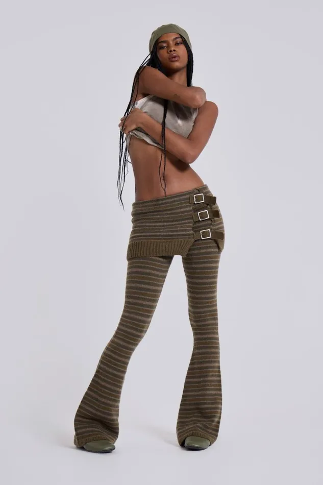 Women Veda Knitted Skirt Trousers Jaded London Knitwear