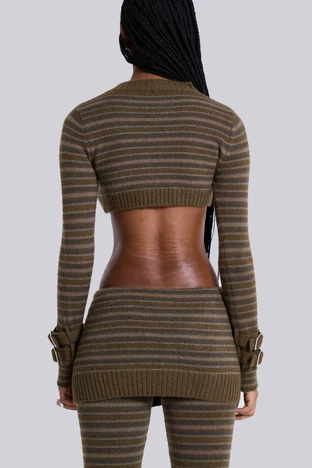 Women Veda Knitted Skirt Trousers Jaded London Knitwear
