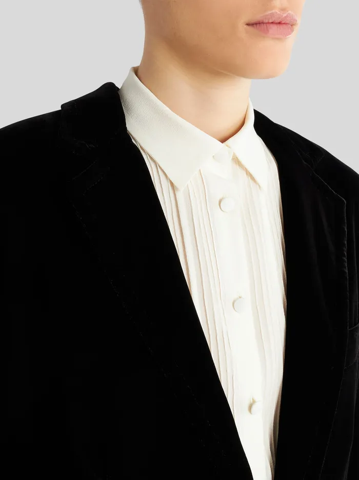 Women Velvet Oversize Jacket Etro Jackets
