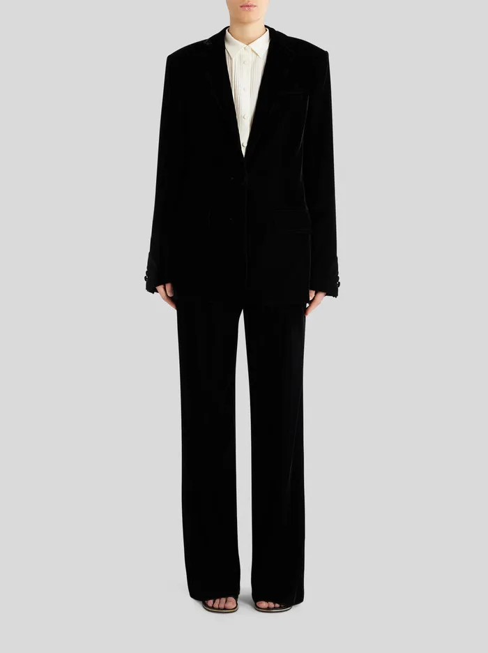 Women Velvet Oversize Jacket Etro Jackets