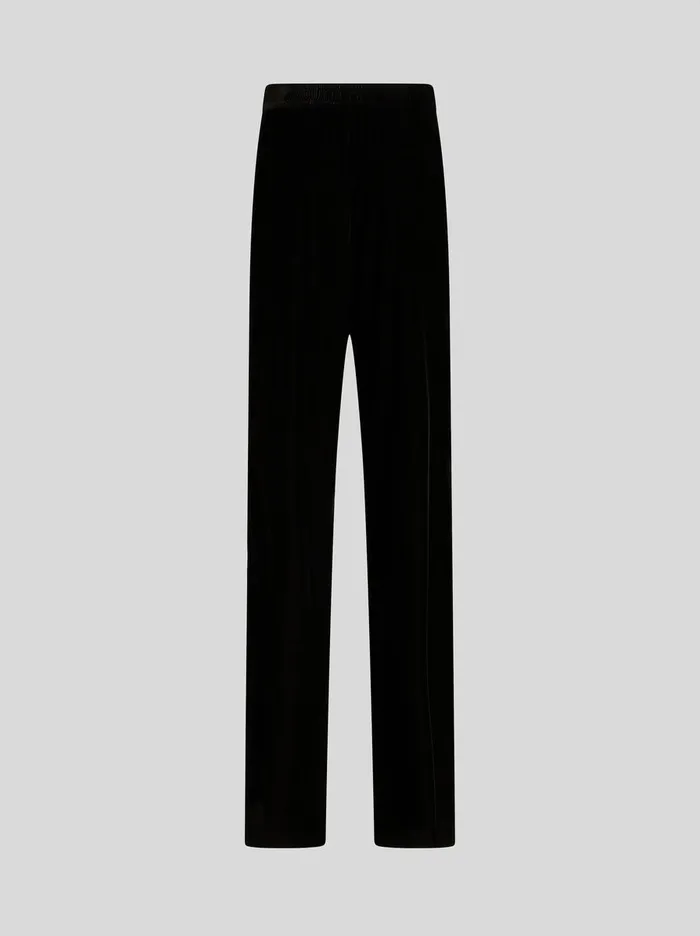Women Velvet Palazzo Trousers Etro Trousers