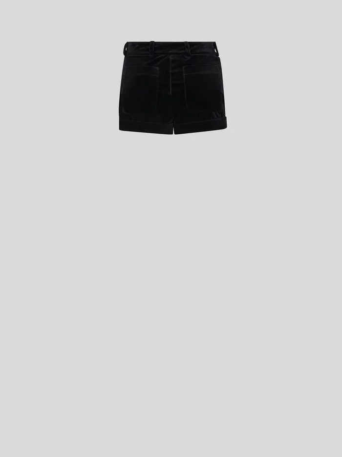 Women Velvet Shorts Etro Trousers