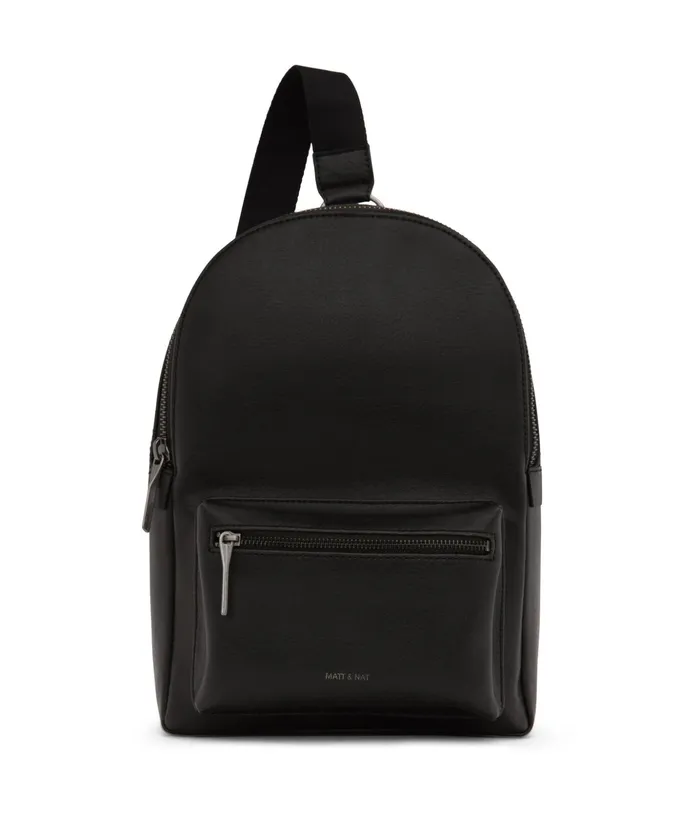 Women Voas Vegan Sling Bag 8211 Vintage Black Matt and Nat Backpacks