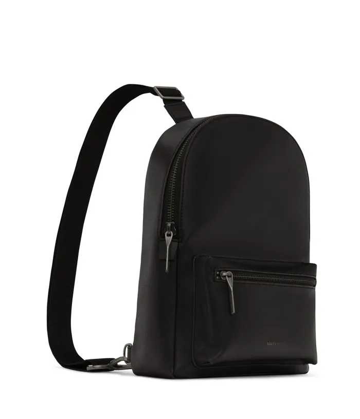 Women Voas Vegan Sling Bag 8211 Vintage Black Matt and Nat Backpacks