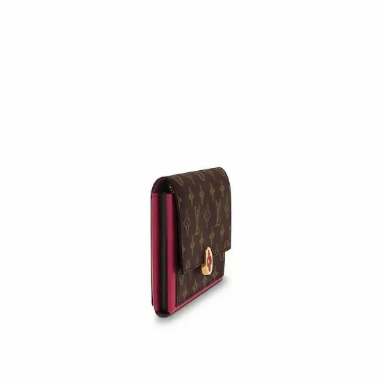 Women Wallets Louis Vuitton Louis Vuitton Flore Wallet Pink M67405 Fuchsia M64585 8211 Louis Vuitton Handbag Store