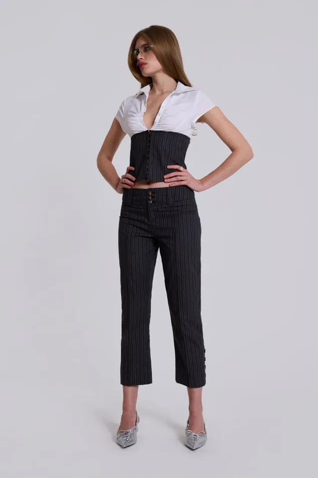 Women Wednesday Corset Shirt Jaded London CoOrds
