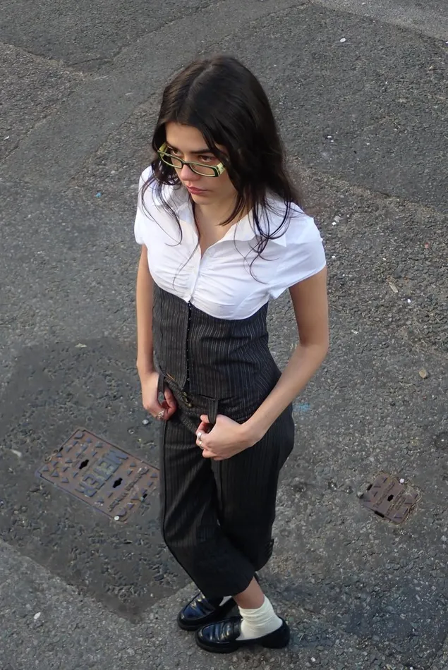 Women Wednesday Corset Shirt Jaded London CoOrds