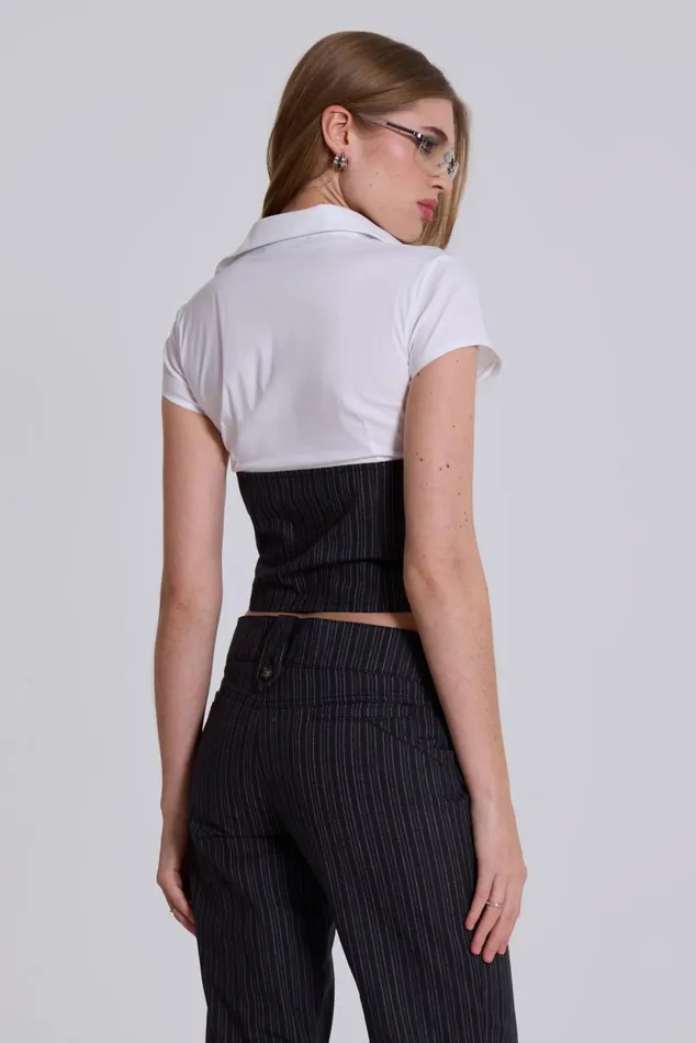 Women Wednesday Corset Shirt Jaded London CoOrds