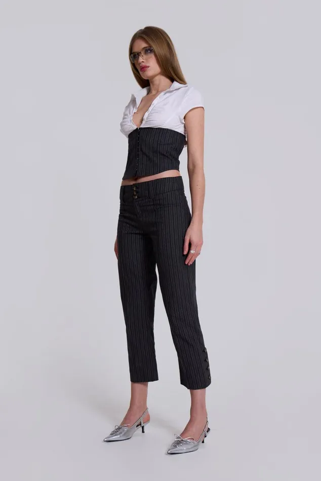 Women Wednesday Corset Shirt Jaded London CoOrds