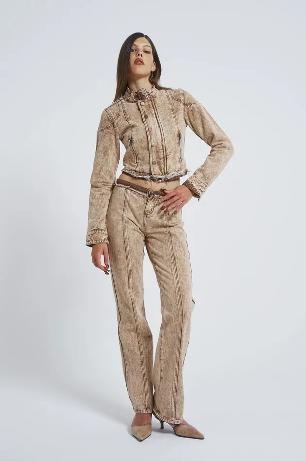 Women Zip Off Denim Jumpsuit Jaded London Denim Jackets