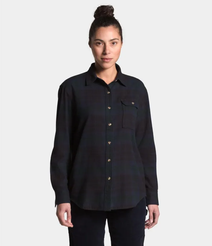 Womens Berkeley LS Boyfriend Shirt Scarab Green Heritage Medium Three Color Plaid The North Face Casual Tops Womens Berkeley LS Boyfriend Shirt Scarab Green Heritage Medium Three Color Plaid The North Face Casual Tops