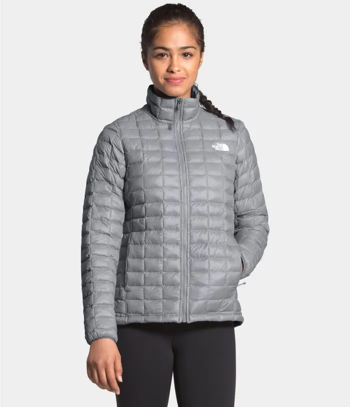 Womens ThermoBall Eco Jacket Mid Grey Matte The North Face Insulated and Down Jackets Womens ThermoBall Eco Jacket Mid Grey Matte The North Face Insulated and Down Jackets
