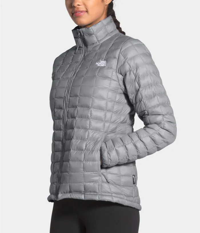 Womens ThermoBall Eco Jacket Mid Grey Matte The North Face Insulated and Down Jackets