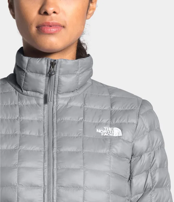 Womens ThermoBall Eco Jacket Mid Grey Matte The North Face Insulated and Down Jackets
