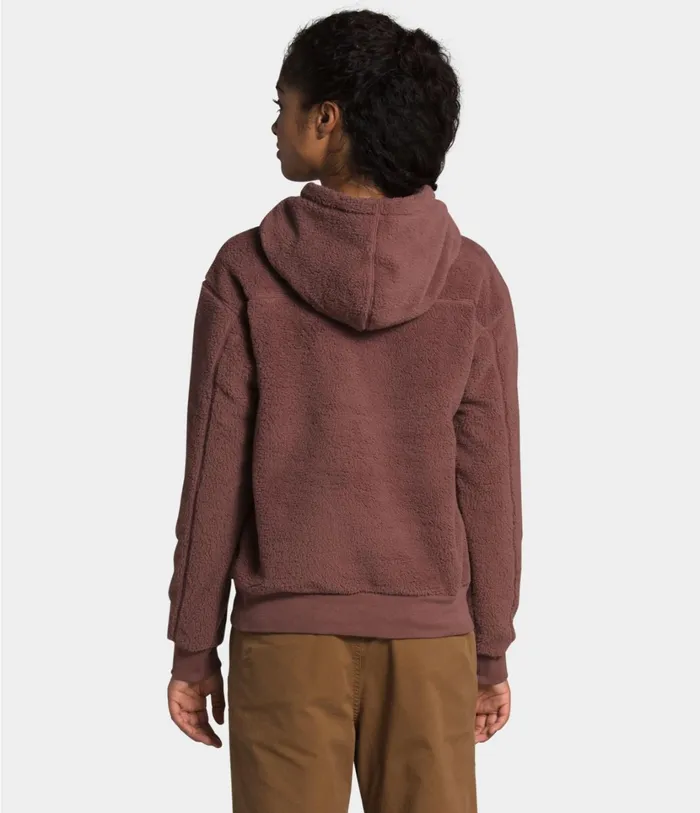 Womens W SHERPA PO HOODIE Marron Purple The North Face Hoodies and Sweatshirts