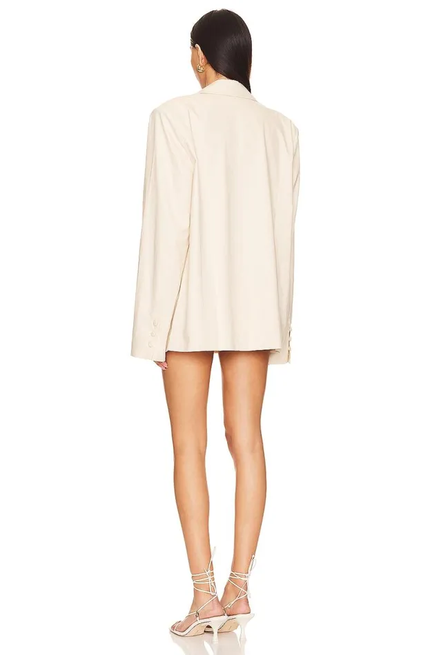 X Anja Dujakovi Rain Blazer Beige Neutral Women Lovers and Friends Jackets and Coats