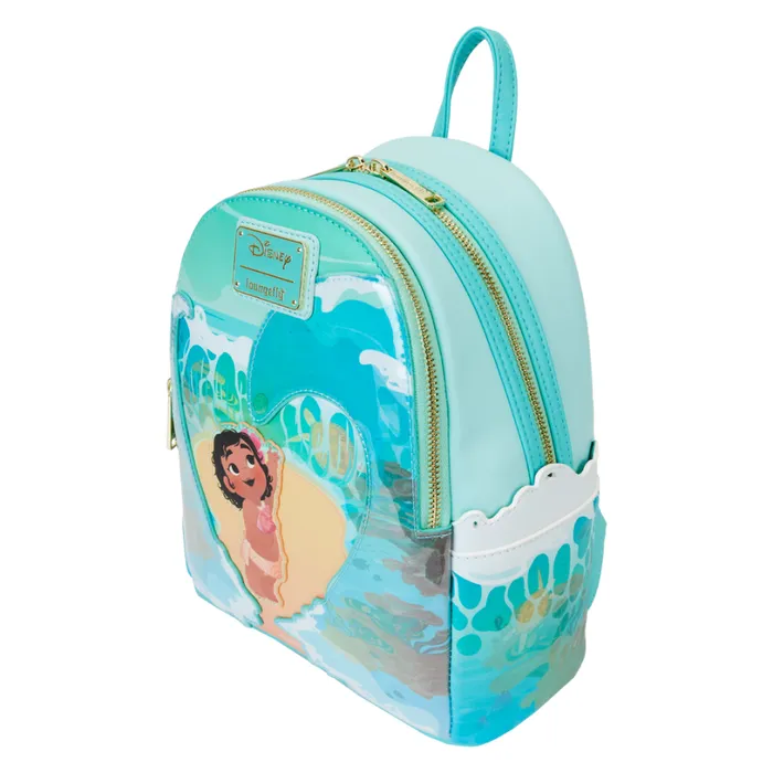 Young Moana Ocean Waves Glow Mini Backpack Unisex Loungefly Backpacks