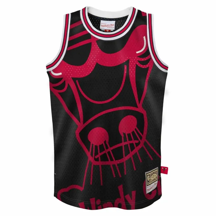 Youth Big Kids Mitchell and Ness Big Face Jersey Chicago Bulls