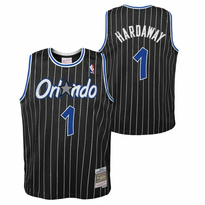 Youth Big Kids Mitchell and Ness Swingman Anfernee Hardaway Orlando Magic Alternate 199495 Jersey