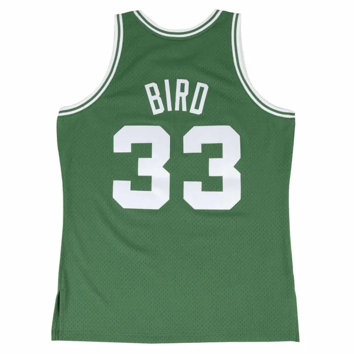 Youth Big Kids Mitchell and Ness Swingman Jersey Boston Celtics Road 198586 Larry Bird
