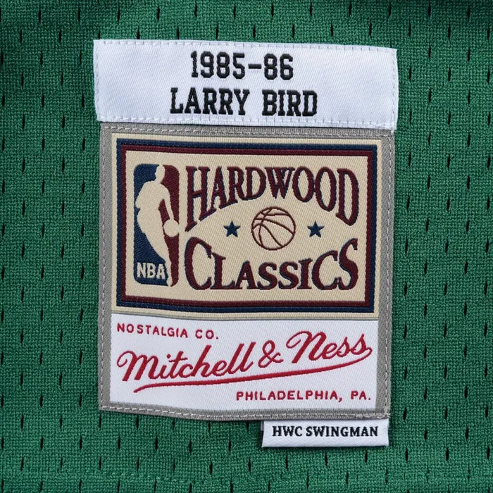 Youth Big Kids Mitchell and Ness Swingman Jersey Boston Celtics Road 198586 Larry Bird