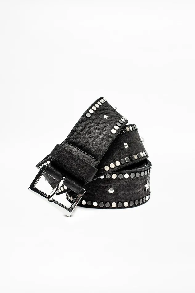 Zadig and Voltaire Belts STARLIGHT BELT PERM BLACK 8211 WomenMen