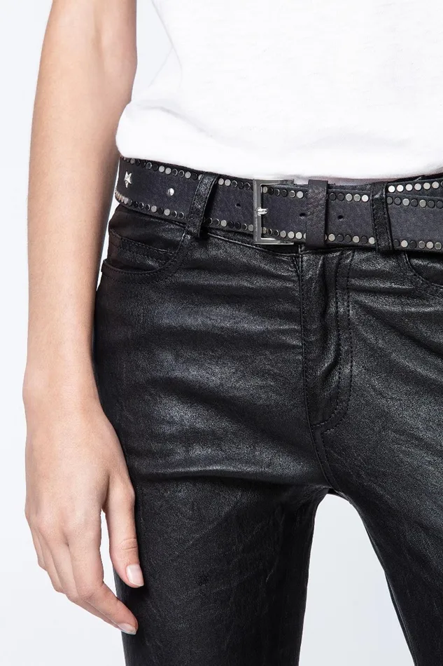 Zadig and Voltaire Belts STARLIGHT BELT PERM BLACK 8211 WomenMen Zadig and Voltaire Belts STARLIGHT BELT PERM BLACK 8211 WomenMen