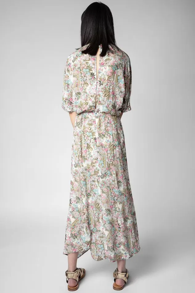 Zadig and Voltaire Dresses RITAN YOKO CREAM PRINT 8211 Women