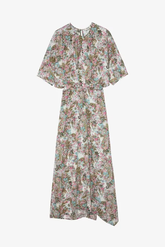 Zadig and Voltaire Dresses RITAN YOKO CREAM PRINT 8211 Women