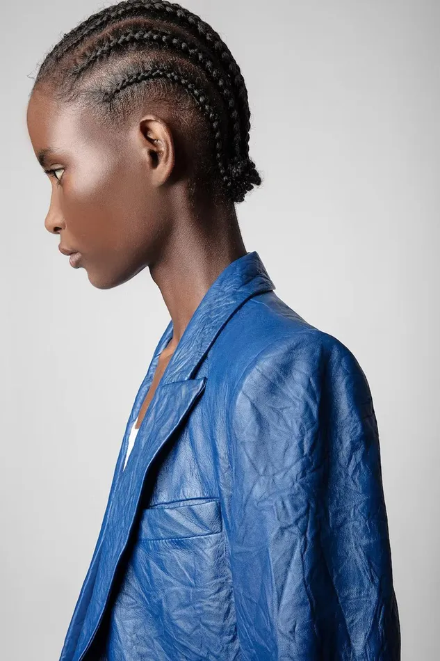 Zadig and Voltaire Jackets VISKO CUIR JKT OCEAN 8211 Women Zadig and Voltaire Jackets VISKO CUIR JKT OCEAN 8211 Women