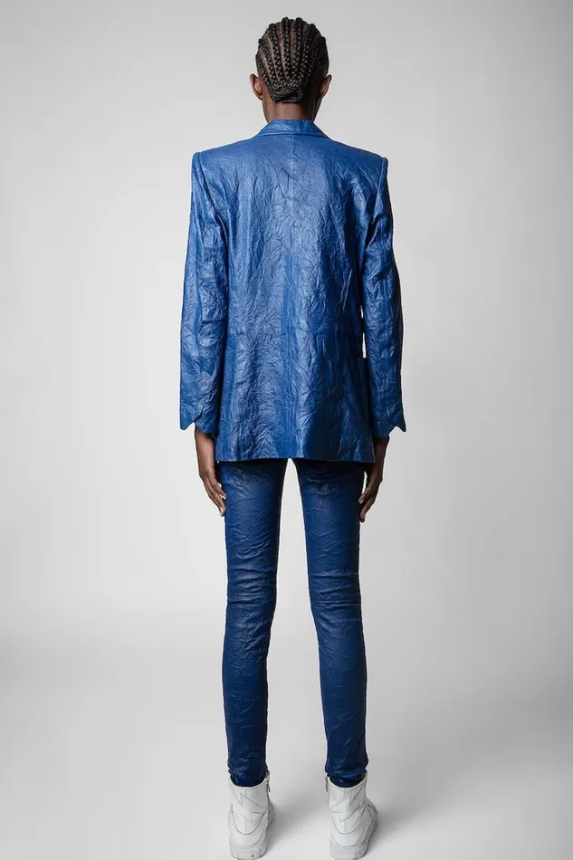 Zadig and Voltaire Jackets VISKO CUIR JKT OCEAN 8211 Women Zadig and Voltaire Jackets VISKO CUIR JKT OCEAN 8211 Women